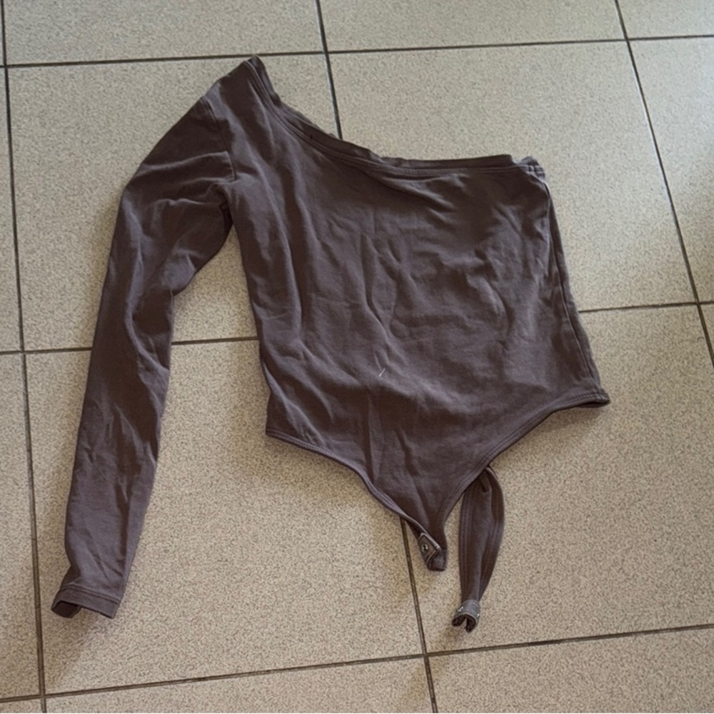 Clyque Brown Long Sleeve Bodysuit